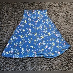 Lularoe Azure medium blue floral Skirt